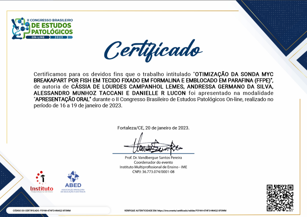 II Congresso de Estudos Patológicos