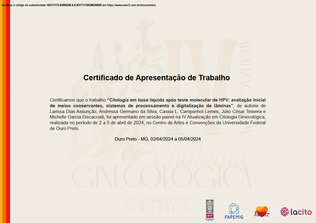 IV Atualização em Citologia Ginecológica