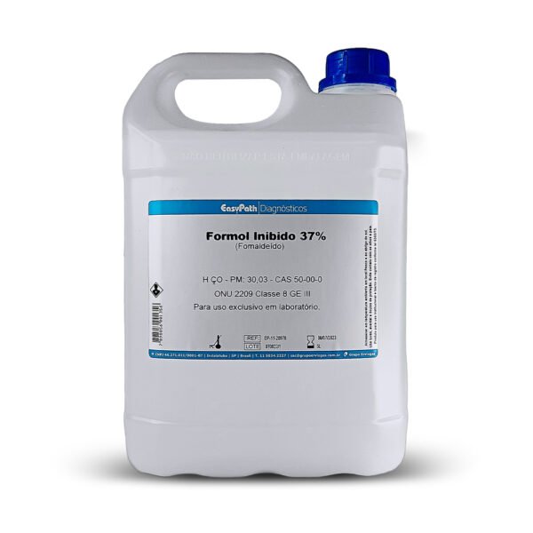 Formol inibido ONU 2209 Classe 8 GE III, 37%, 5.000ML - Uso laboratorial